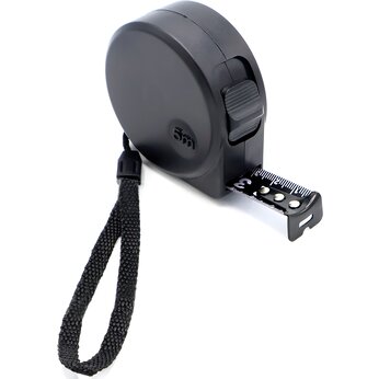 Рулетка "Shadow" с фиксатором, черный