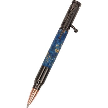 Ручка шариковая Кап клена, голубой