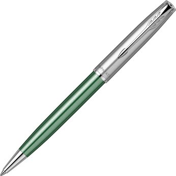 Шариковая ручка Parker Sonnet Essentials Green SB Steel CT, цвет чернил black, перо: M, в подарочной упаковке.