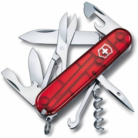 Нож карманный "Climber 1.3703.T" красный полупрозрачный