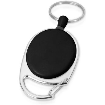 Ретрактор «Слип» с кольцом, черный