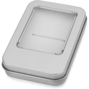 Коробка для флешки "Этан" серебристый