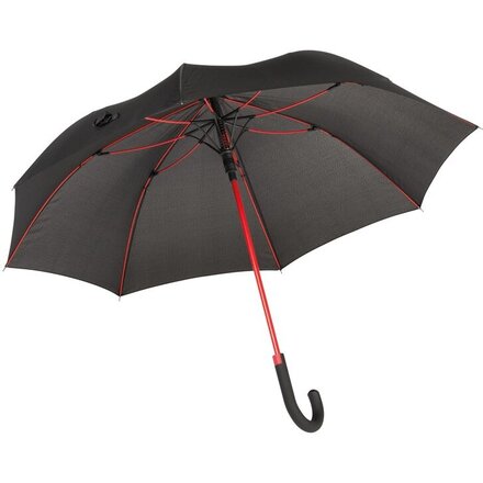 Зонт-трость "Cancan" черный/красный