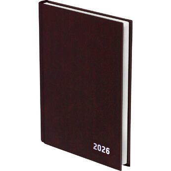 Ежедневник датированный А5 "Бумвинил BG", коричневый 2026