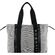 Сумка-шоппер женская BUGATTI Ambra, серо-черный цвет, хлопок/полиэстер, 45х10х34 см