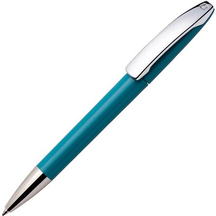 Ручка шариковая автоматическая "View C CR" темно-бирюзовый/серебристый
