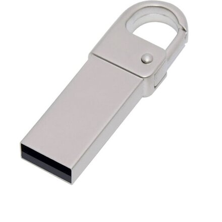 Карта памяти USB Flash 2.0 16 Gb "Carabine" серебристый