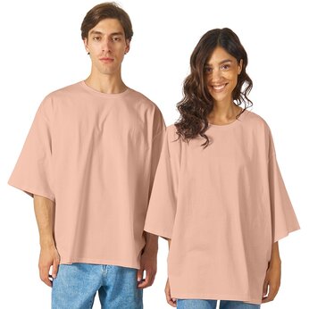 Футболка оверсайз "Berlin" 180, унисекс, XS-S, лососевый