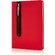 Блокнот "Deluxe" с ручкой-стилусом красный/черный