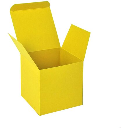 Коробка подарочная "Cube" желтый