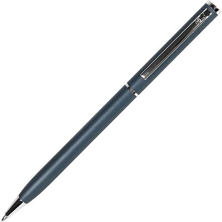 Ручка шариковая автоматическая "Slim 1100" сизый/серебристый