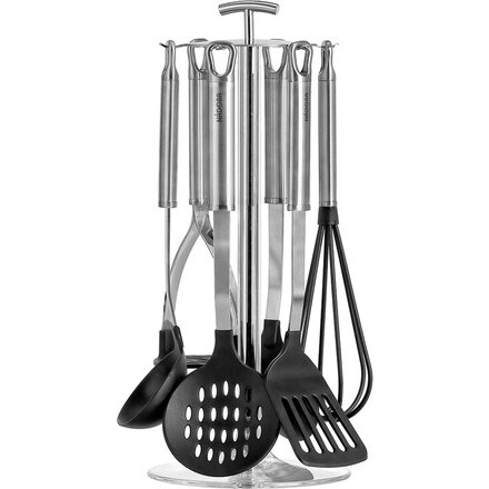 Набор кухонных инструментов "Anezka" черный/прозрачный