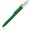 Ручка шариковая автоматическая "Kiwu Chrome" зеленый/серебристый