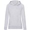 Толстовка женская "Lightweigh Hooded Sweat" 240, S, с капюшоном, серый меланж