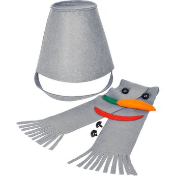 Набор для лепки снеговика "Улыбка", серый