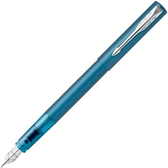 Перьевая ручка Parker Vector XL Teal CT, цвет чернил blue, перо: F, в подарочной упаковке.