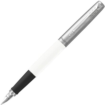 Перьевая ручка Parker Jotter White CT перо:F, цвет чернил: blue, в подарочной упаковке