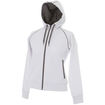Толстовка женская "Siviglia" 320, XL, с капюшоном, белый/серый