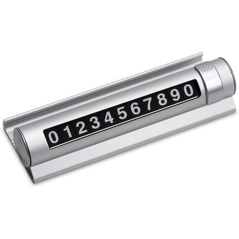 Автовизитка "Frontpark" серебристый