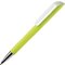 Ручка шариковая автоматическая "Flow T-GOM CB CR" софт-тач, лимонный/белый/серебристый