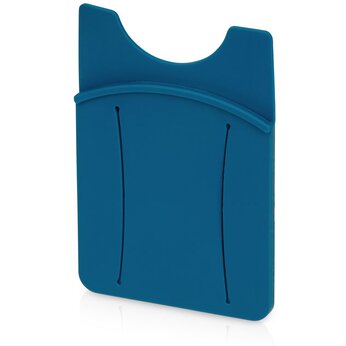 Картхолдер для телефона с держателем «Trighold», сине-зеленый