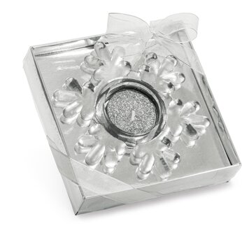 Свеча декоративная "Elaine" серебристый