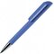 Ручка шариковая автоматическая "Flow T-GOM C CR" софт-тач, светло-синий/серебристый