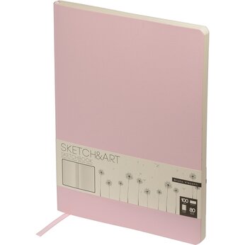 Скетчбук B5 «Sketch & Art»,розовый