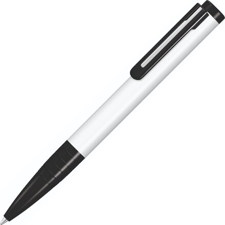 Ручка шариковая автоматическая "Boom M" белый/черный