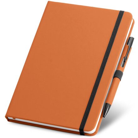 Набор "Shaw" оранжевый: блокнот и ручка шариковая автоматическая