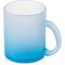 Стеклянная матовая кружка "Омбре" с градиентом для сублимации, синий