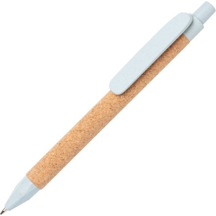 Ручка шариковая автоматическая "Write" коричневый/голубой