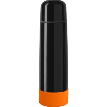 Термос "Picnic Bright To Go" с манжетой, черный/оранжевый
