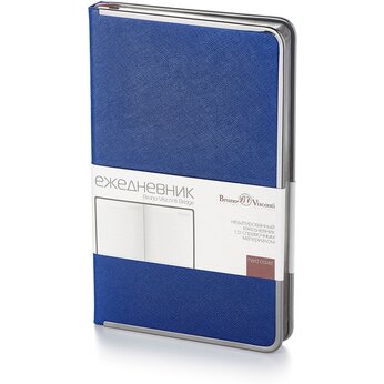 Ежедневник недатированный «Bridge» А5, синий ультра