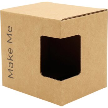 Коробка для кружки "Make me", бежевый