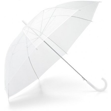 Зонт-трость "99143" прозрачный/белый