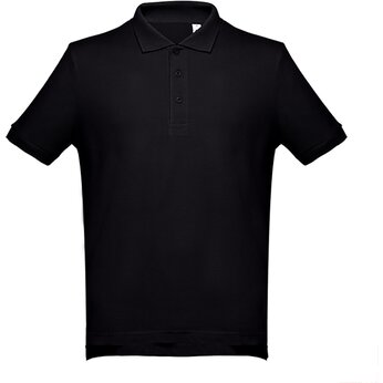 Рубашка-поло мужская "Adam" 195, 5XL, черный
