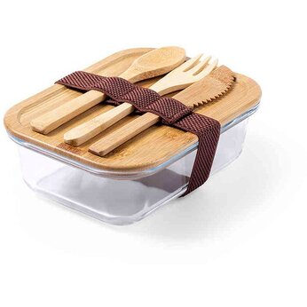 Контейнер для еды "Bejar" , прозрачный/коричневый
