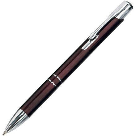Ручка шариковая автоматическая "Калгари" бордовый 222C/серебристый