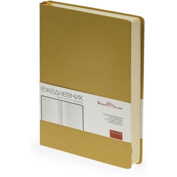 Ежедневник недатированный "Megapolis" золотистый