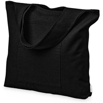 Сумка-шоппер Vest из хлопка 340 г/м2, черный