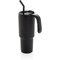 Кружка термическая "Graphic" с трубочкой, черный