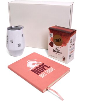 Набор подарочный: термокружка "Edge CO12", кофе в дрип-пакетах "Lebo", блокнот А5 "Bowen"