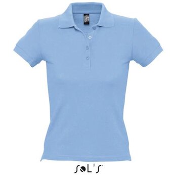 Рубашка-поло женская "People" 210, XXL, голубой