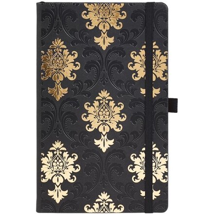 Блокнот "Baroque Gold" А5, черный/золотистый