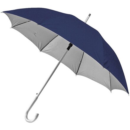 Зонт-трость "SILVER" темно-синий/серебристый
