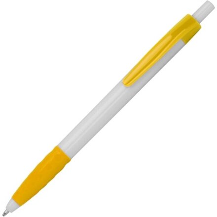 Ручка "Newport" глянцевый белый/жёлтый