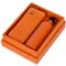 Набор подарочный "Фитнес" оранжевый: фляжка и полотенце