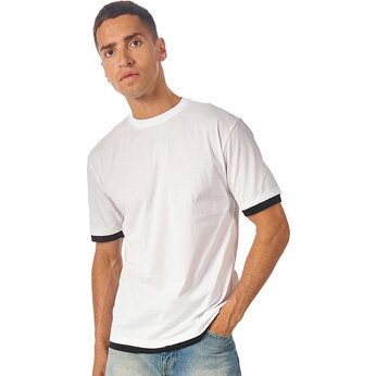 Футболка «Rotterdam» мужская, белый/черный,  XL