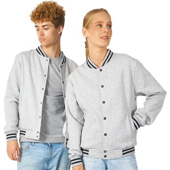 Бомбер «Oxford», серый меланж, унисекс, размер M